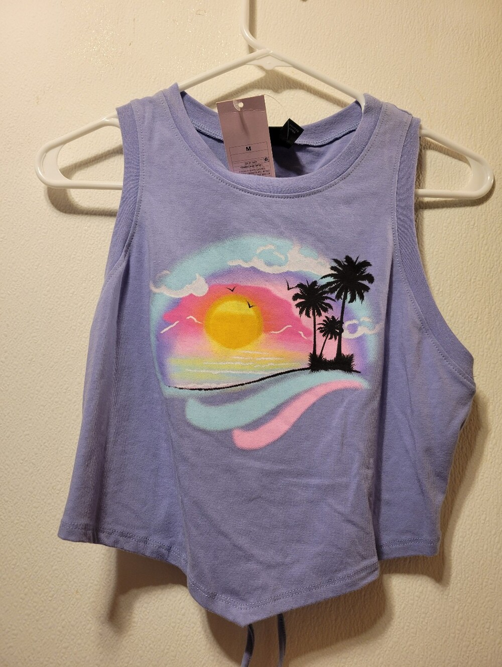 Lavender Sunset Palm Tank Top :